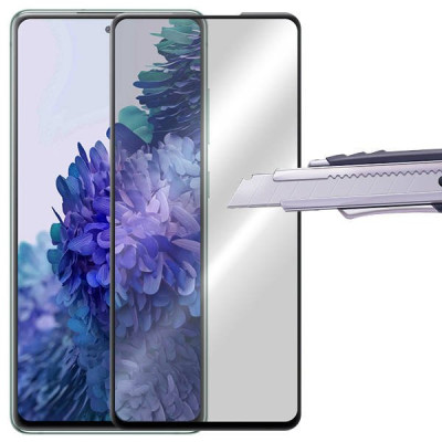 Скрийн протектори Скрийн протектори за Samsung Скрийн протектор от закалено стъкло за 3D FULL SCREEN извит Full Glue напълно залепващ за Samsung Galaxy S20 FE G780F с черен кант